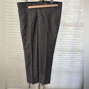 Banana Republic grey herringbone wool blend trousers